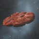 Artist’s interpretation of ‘Oumuamua.